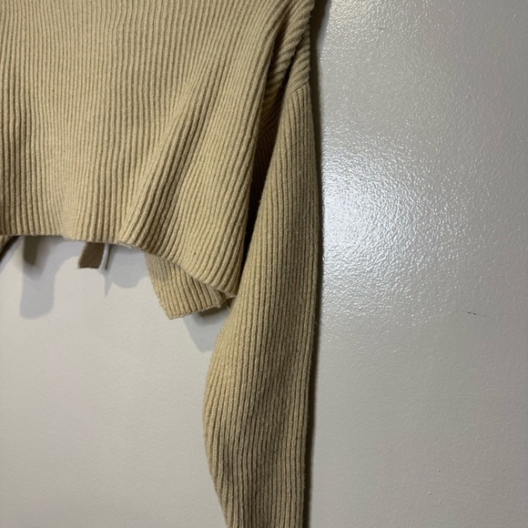 JOIE CROPPED TIE-FRONT CARDIGAN - O/S - NWT - Picture 4 of 8